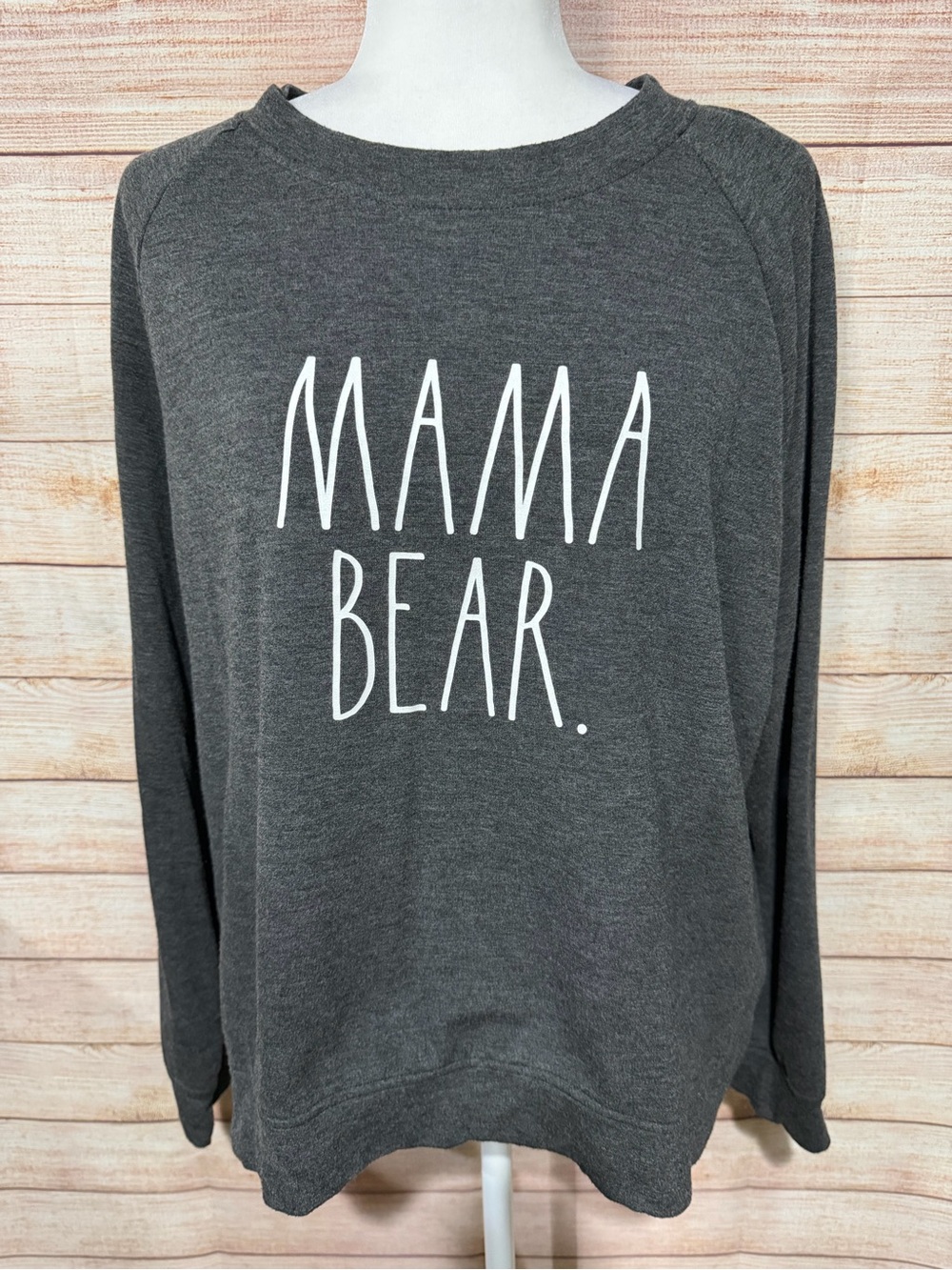 Rae Dunn Dark Gray Pullover Sweatshirt